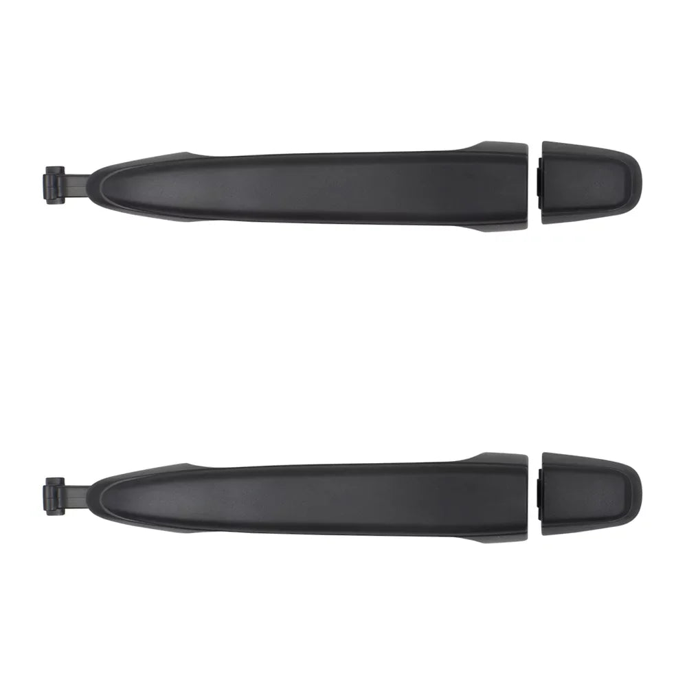 Door Brock Black Set Sliding Outside Handles Replacement Compatible 2004-2010 with Textured with Van Cap Sienna