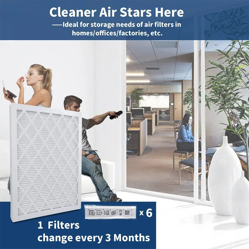 MERV13 RSFDIYA MPR Reusable Filters Air 6-Pack HVAC Filter AC 1800 Air 16x25x1, Furnace