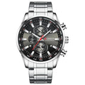 Wrist for Watch Sport Men Men’s Relogio Masculino Date Luxury Top Waterproof Black Chronograph Brand Watches Silver Watches New Quartz
