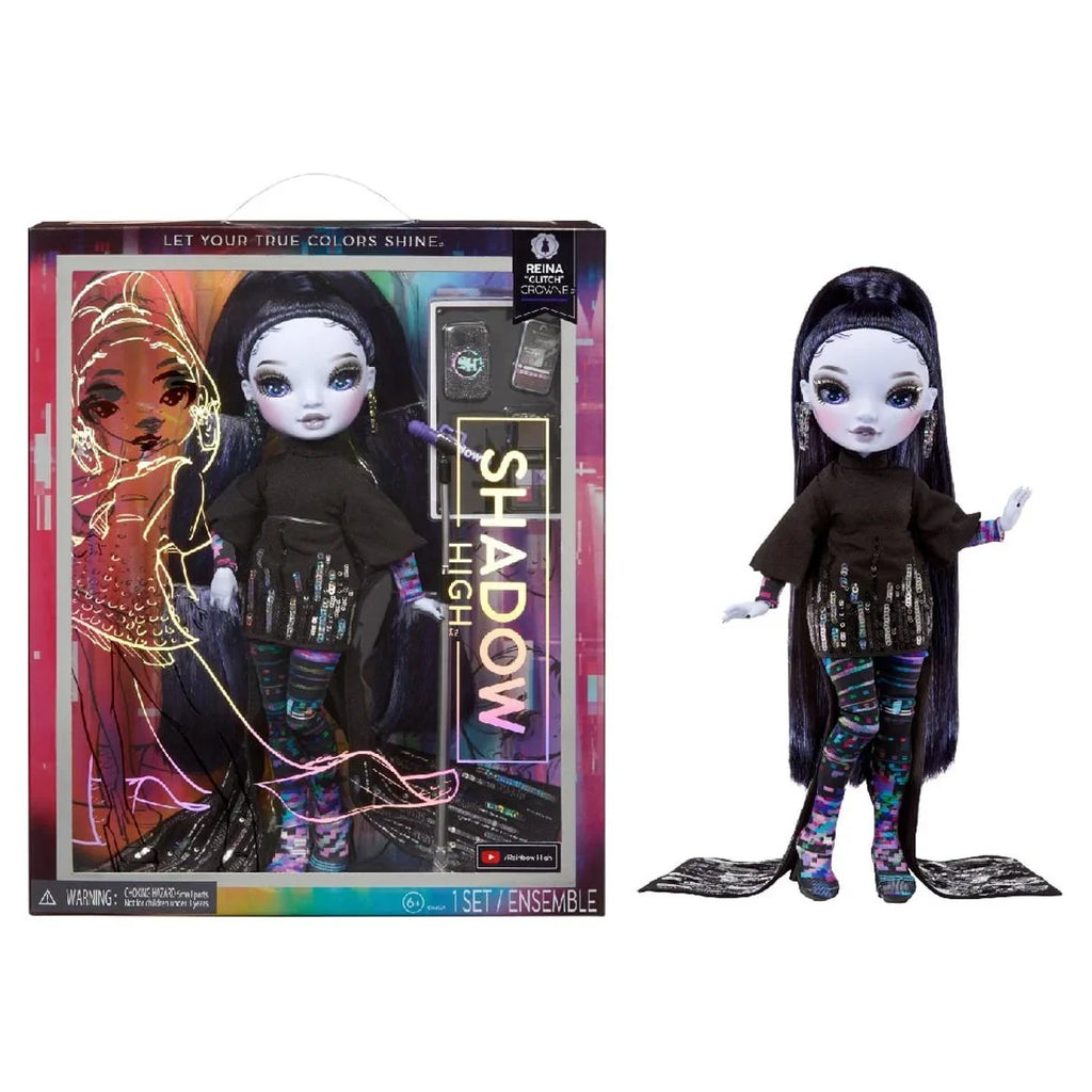 for Glitch Rainbow Gift Fashionable Collectors Shadow Purple & Kids Old Fashion Years Accessories. Colorful Play High Great 4-12 10+ Reina High & Crowne Outfit - Doll.