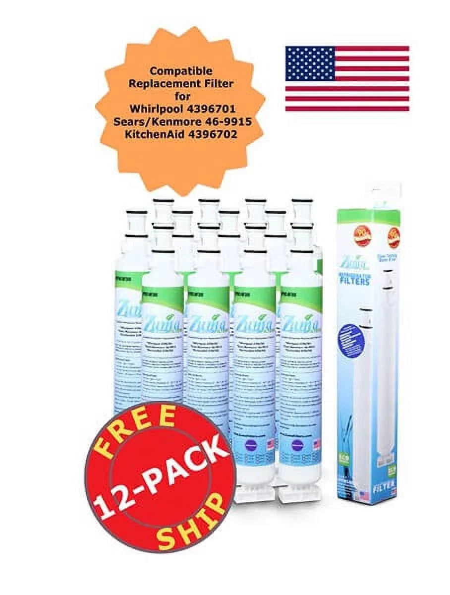 , 12 with Brand - , ZUMA , 6701 Ice Model Compatible and Made U.S.A. # OPFW3-RF300 Whirlpool® - Pack Filter in liquid