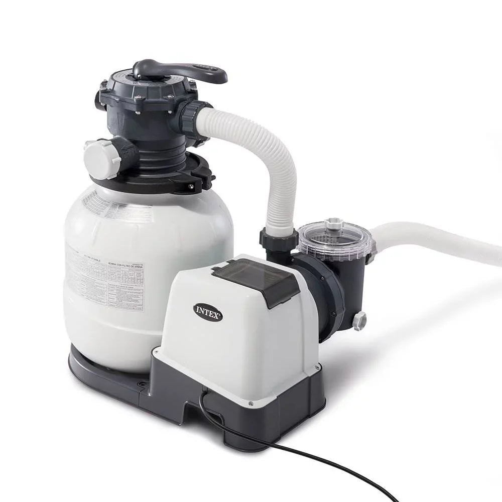 w/Krystal Saltwater System Sand Intex Clear Filter 2100 Pump GPH Pool