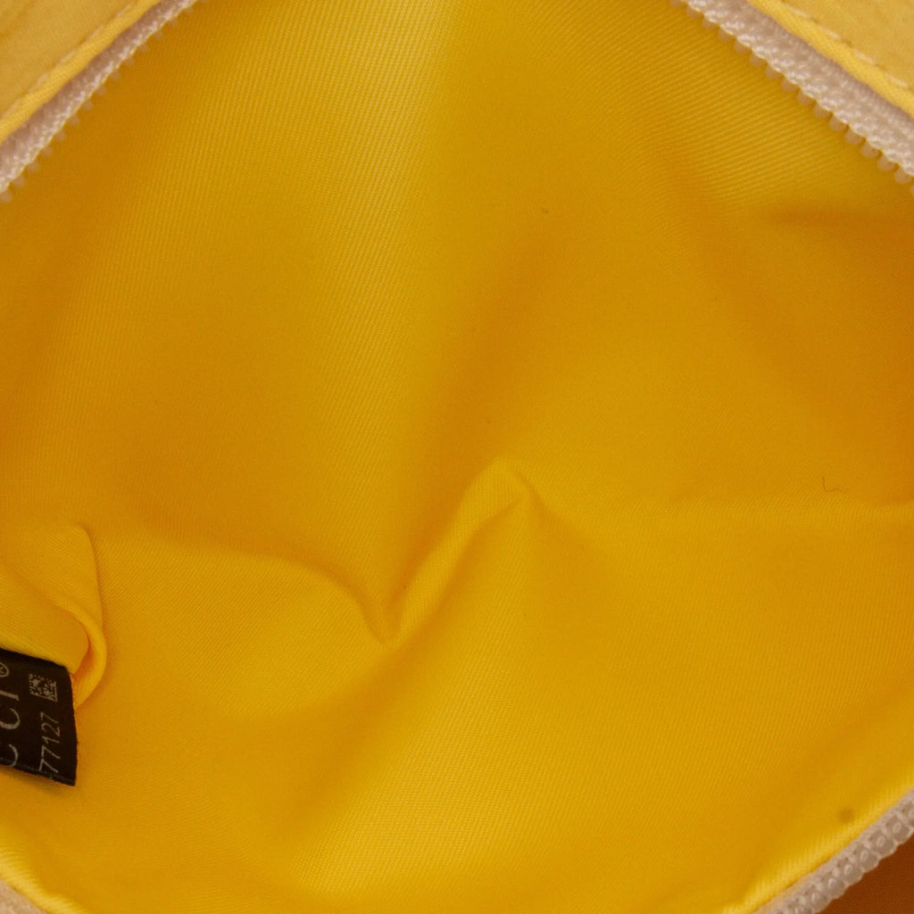 Yellow Belt (New Bag Defects) Unisex For Pre-Owned Love Fabric Authenticated with Nylon Blind