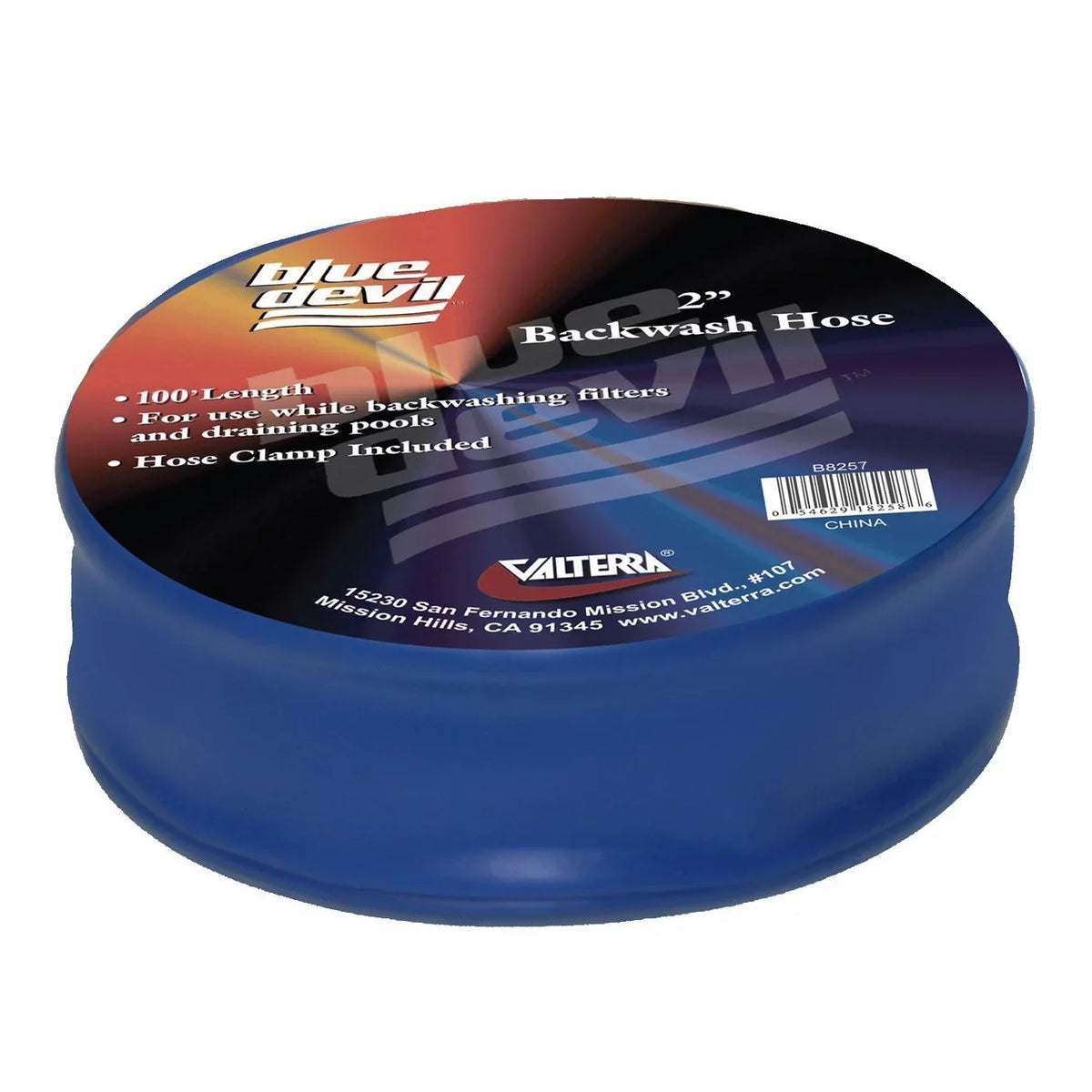 x Swimming Pool Filter Inch with Blue Devil Backwash Hose 2 100 Clamp Feet