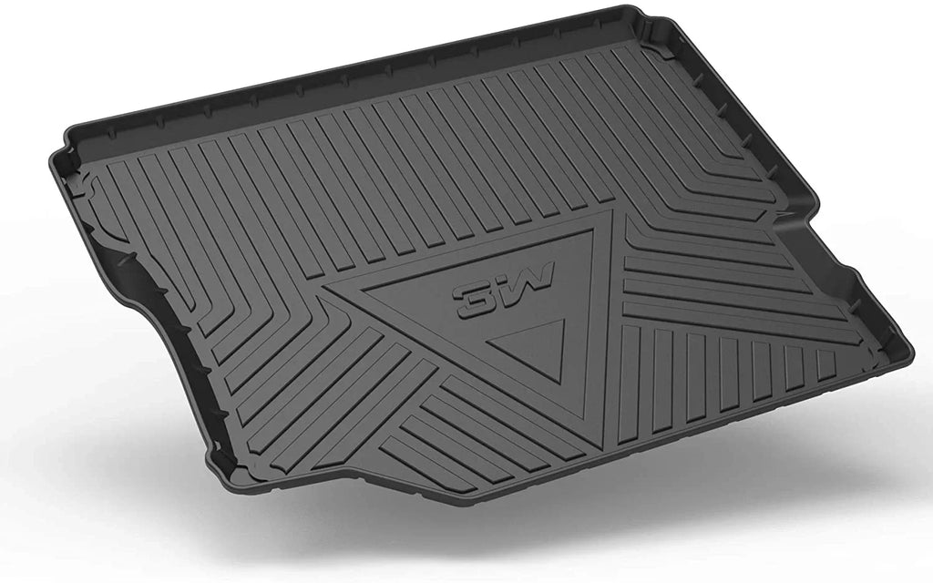 for (Not with climate for 2020 2018 Liner for JK), subwoofer Wrangler Black Cargo Trunk Unlimited 4-Door JL Jeep 2021 JL Mat All 3W 2019