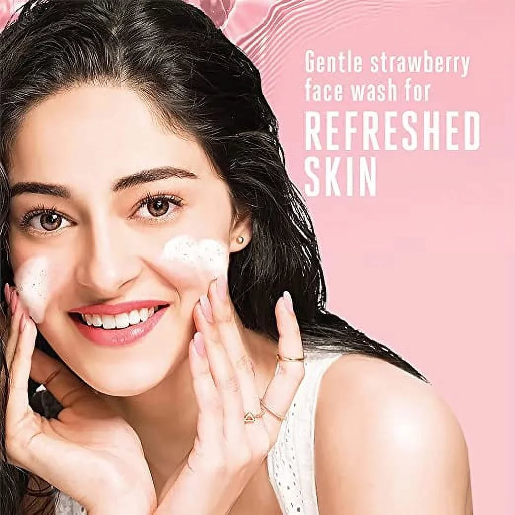 Strawberry Glow Lakmé Combo With 100 Fruit Wash g Face Extracts, Blush &