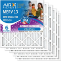 MPR Comparable WICKED Conditioner FILTERS Premium Pleated Electrostatic 2200 Air Furnace 6 AC - AIR. Air MERV Filters Made HVAC & 9 25x25x1 CLEAN AIRX USA Filter Pack by Filter 25x25x1 to FPR 1500 13