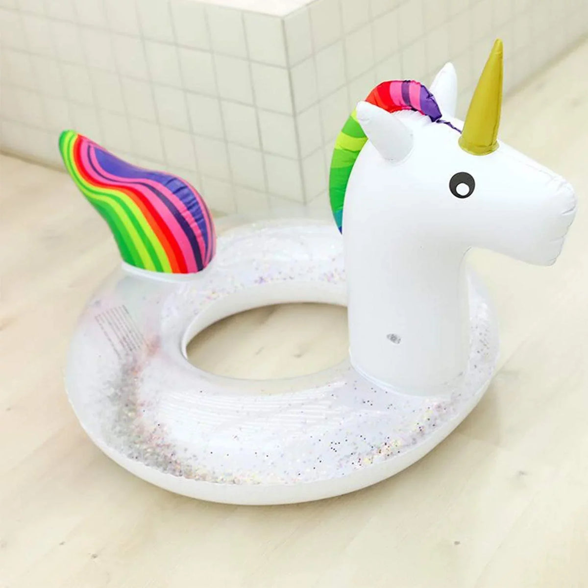 Blossom Pool Swimming Unicorn for Kids Ring, Pool Pool Toys Pool Inflatable, Inflatables liquid Float Pool Sequins | Floats, 48 Glitter Animal Inch Float, and Ring Inflatable Adults,