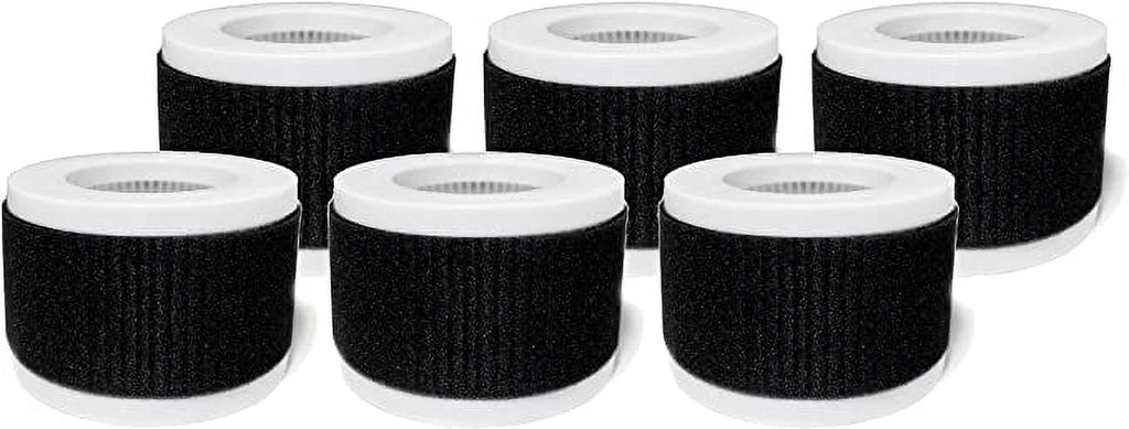 Purifier Replacement with Filters True Compatible Mini Nispira Breeze 2-in-1 PB-P02, 6 HEPA Air Pro Packs