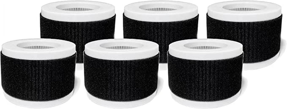 Purifier Replacement with Filters True Compatible Mini Nispira Breeze 2-in-1 PB-P02, 6 HEPA Air Pro Packs