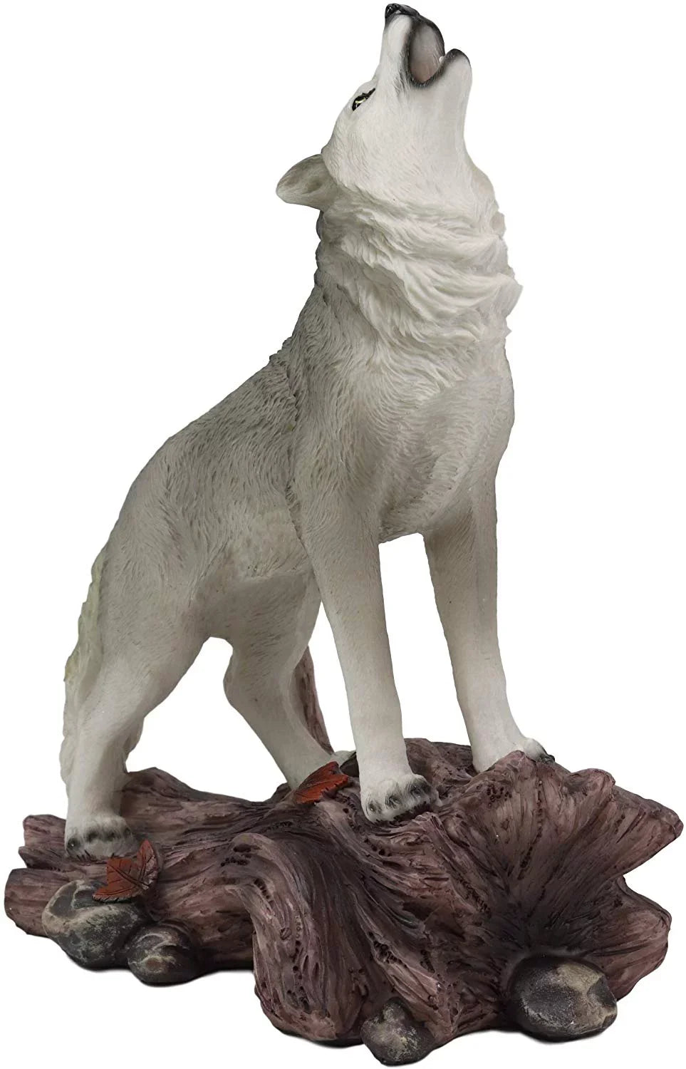 Of Large Gray Alpha 12"H Howling Statue Wolves Cries Decor Night Spirit Wolf The