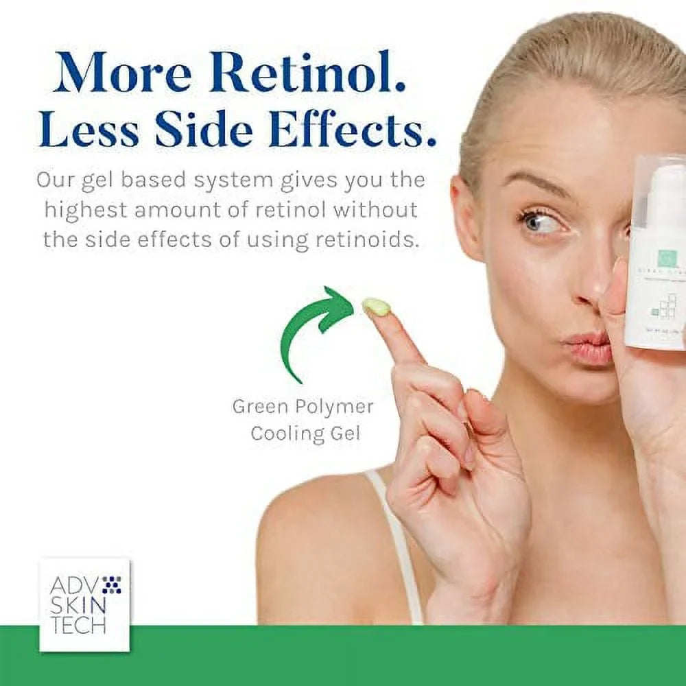 Level Cream Airless Pump, Green Retinol, Potency, High 9, Ounce 1