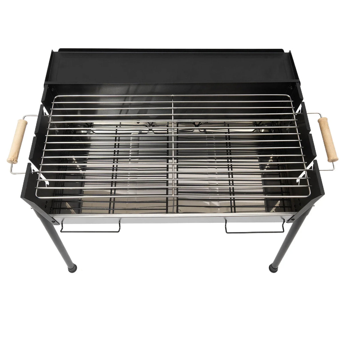 Stainless 304 Picnic Food Grill Steel Grill Kits Barbecue Miumaeov Charcoal Grade Grill Charcoal with for Portable Camping Grill Folding BBQ Tool