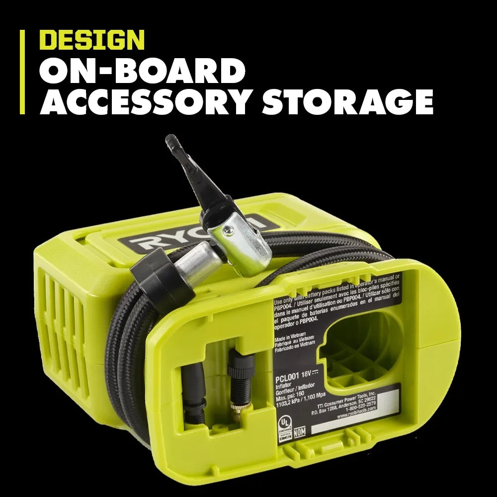 Pressure (Tool Inflator Only) One+ 18V Digital Ryobi High