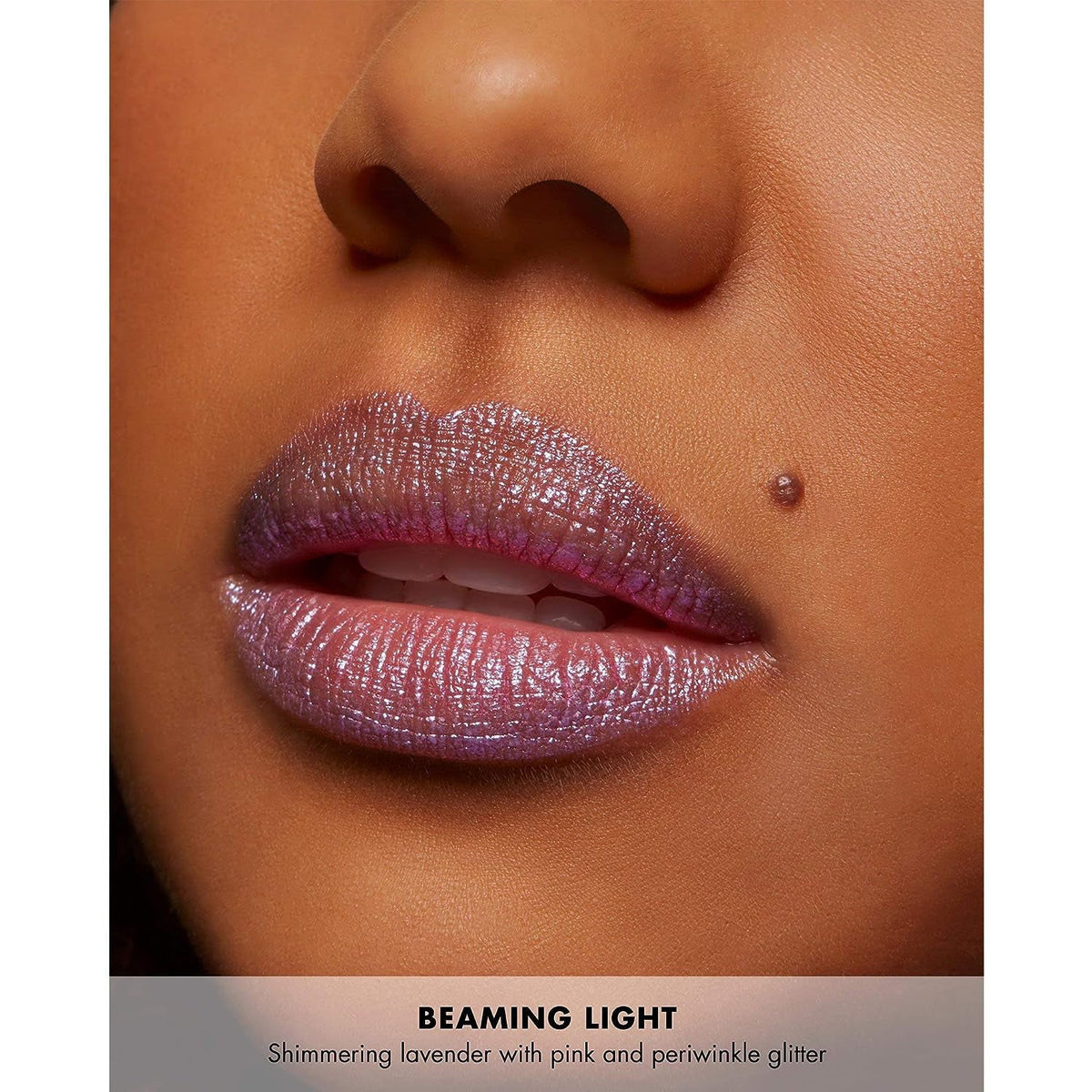 Shimmering Topper Cruelty-Free a Topping Finish Light Glitter with Lip Ounce) (.15 Lip Hypnotic Lights Beaming Milani -