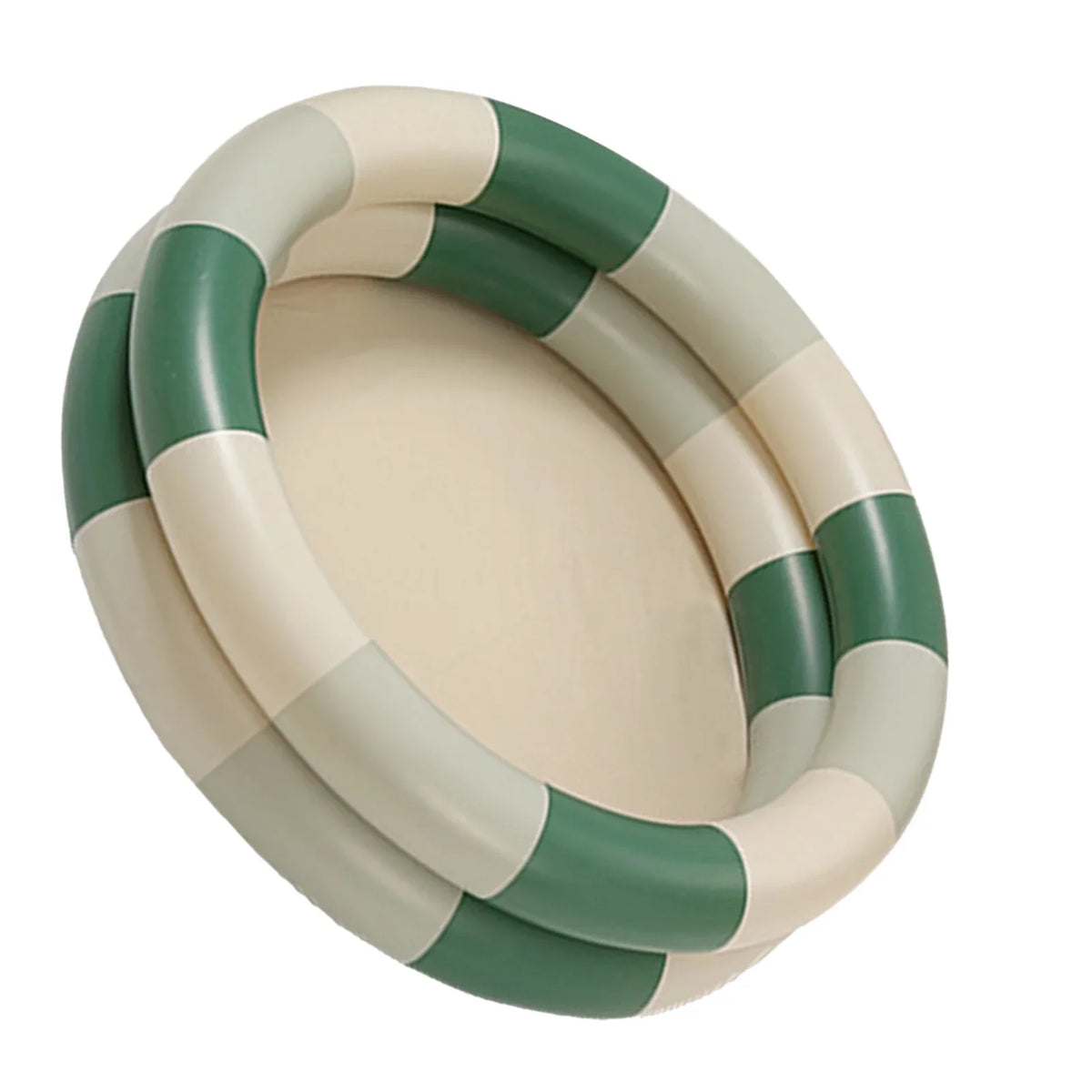 Stripe Swimming Pool Family Baby Retro Pool Cute Thickened Up liquid Pool Buumin Green design Blow Inflatable