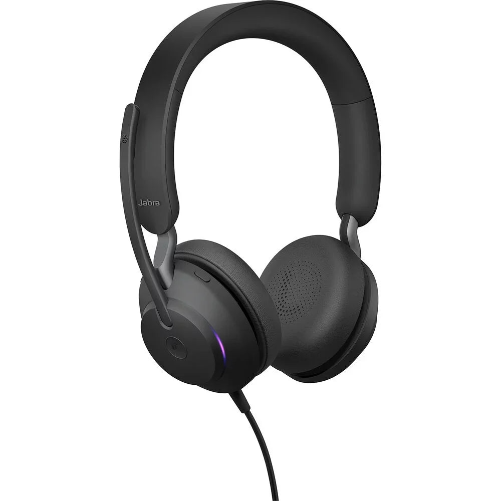 with Box) Noise and Enhanced Headphones, 40 Comfort, Headphones, (Open Wired Headset All-Day for Calls - - Black Passive Stereo, USB-C, Music, USB-C Telework UC-Optimized Cancelling Evolve2 UC Jabra