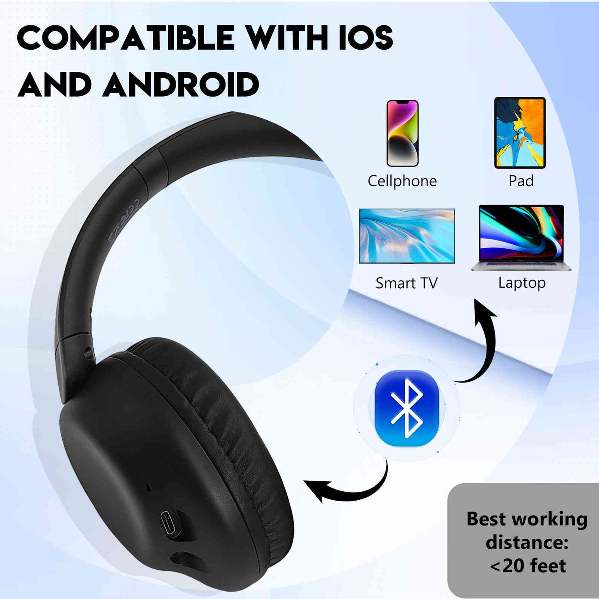Headphones UrbanX – with II Perfect ZS620KL Black Wireless 5z Comfort Bluetooth 955 For Asus Overhead Noise-Cancelling, Zenfone