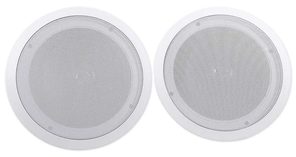 Rockville Home 8" (8) Ceiling Speaker w/ System Receiver Speakers+4-Zone 4-Room