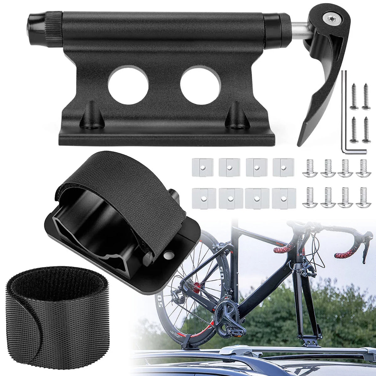 Rack Truck QR Mount Holder Set Fork Heavy-Duty Bed Pickup Mount Fork Block Bike