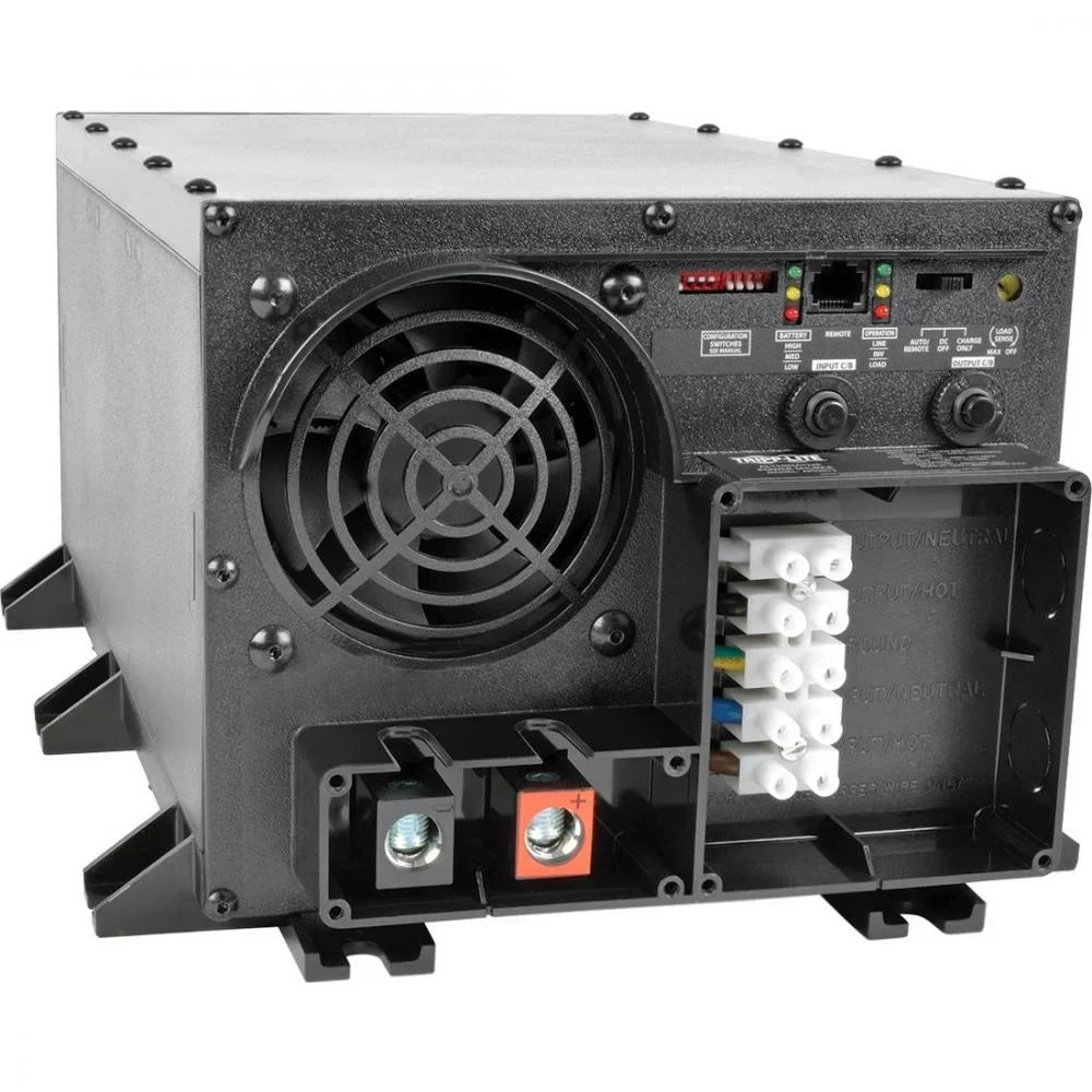 Switching 120V Eaton 48VDC 2400W Auto-Transfer - AC Hardwired Tripp 120V Continuous - APS DC - Power:2400W 48V by Lite Inverter/Charger with UL PowerVerter
