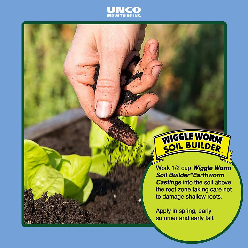 Castings Builder Pack) WIGGLE lb. Fertilizer, Organic WORM Soil 15 Earthworm (4