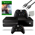 Console HDMI One BOLT Pre-Owned (Refurbished: Battlefield With 2 Like Original 1 Game Microsoft Controller Xbox Gaming New) AXTION Cable Black Included 500GB Bundle