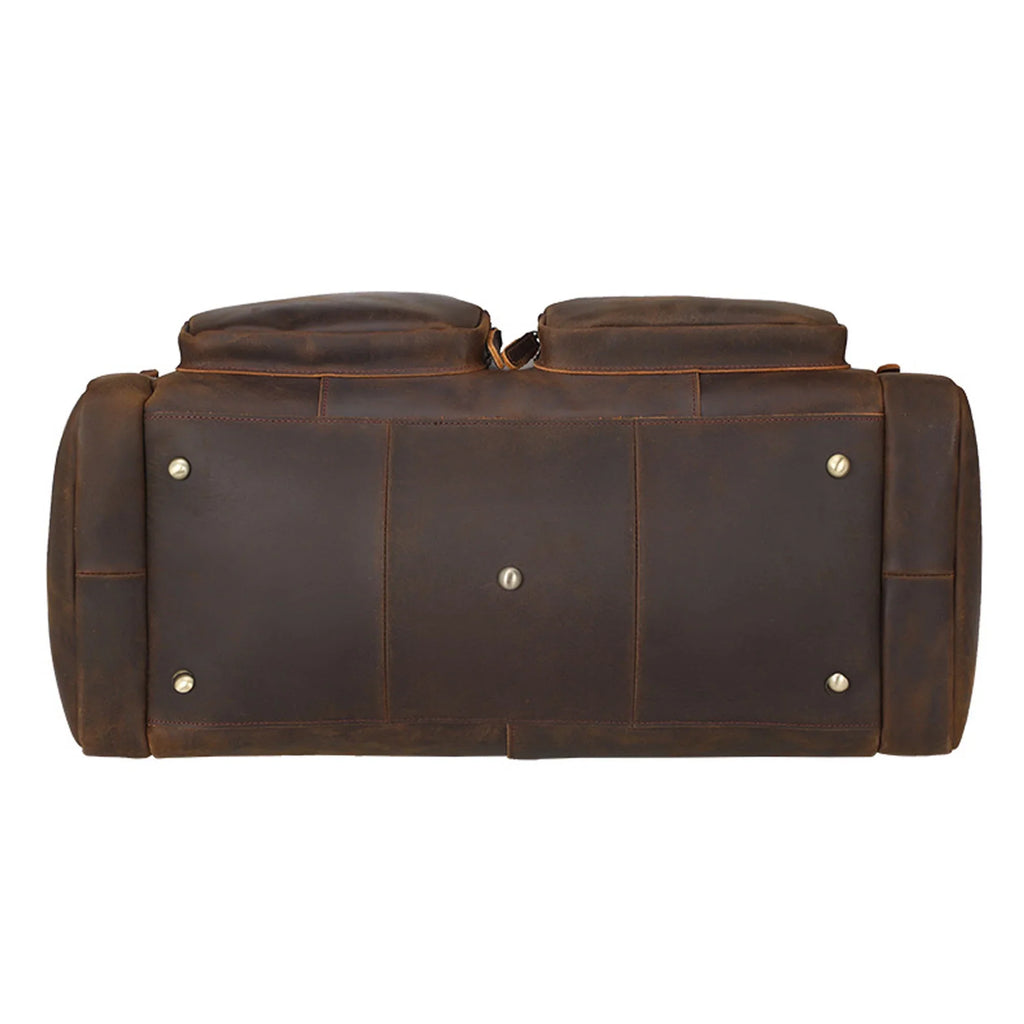 Travel Shoulder Leather Bag, Bag, Full Grain Bag Duffle