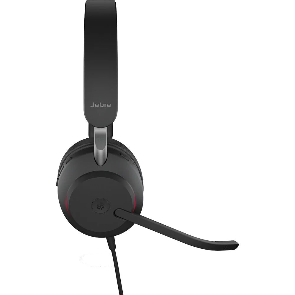 with Box) Noise and Enhanced Headphones, 40 Comfort, Headphones, (Open Wired Headset All-Day for Calls - - Black Passive Stereo, USB-C, Music, USB-C Telework UC-Optimized Cancelling Evolve2 UC Jabra