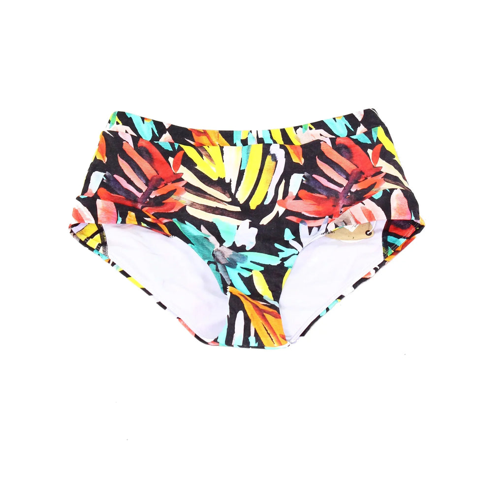 Bikini Swimwear Bottom Women's S Leaf Print Small