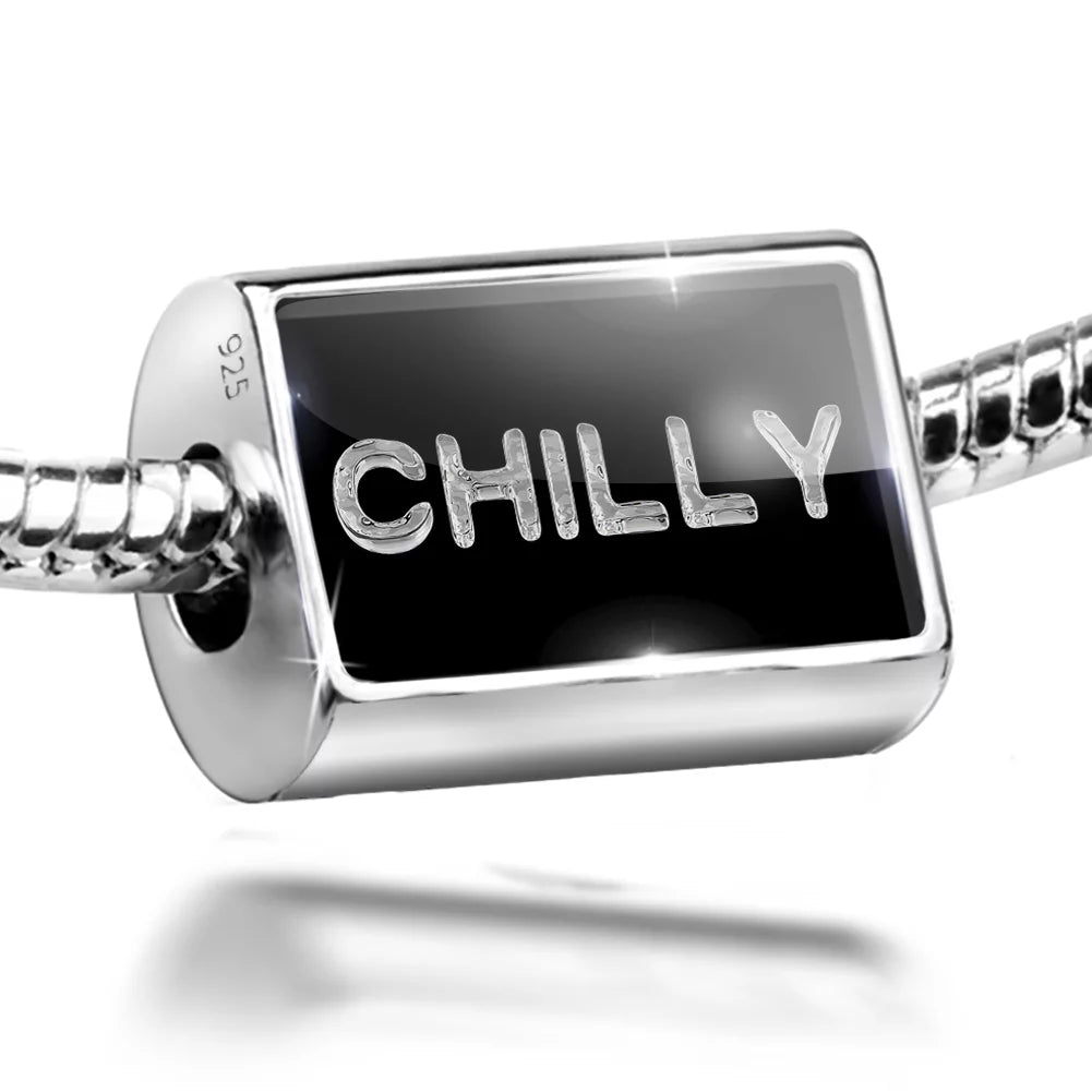Clear Neonblond Silver on Sterling Charm Black Bead Cubes Chilly Ice 925