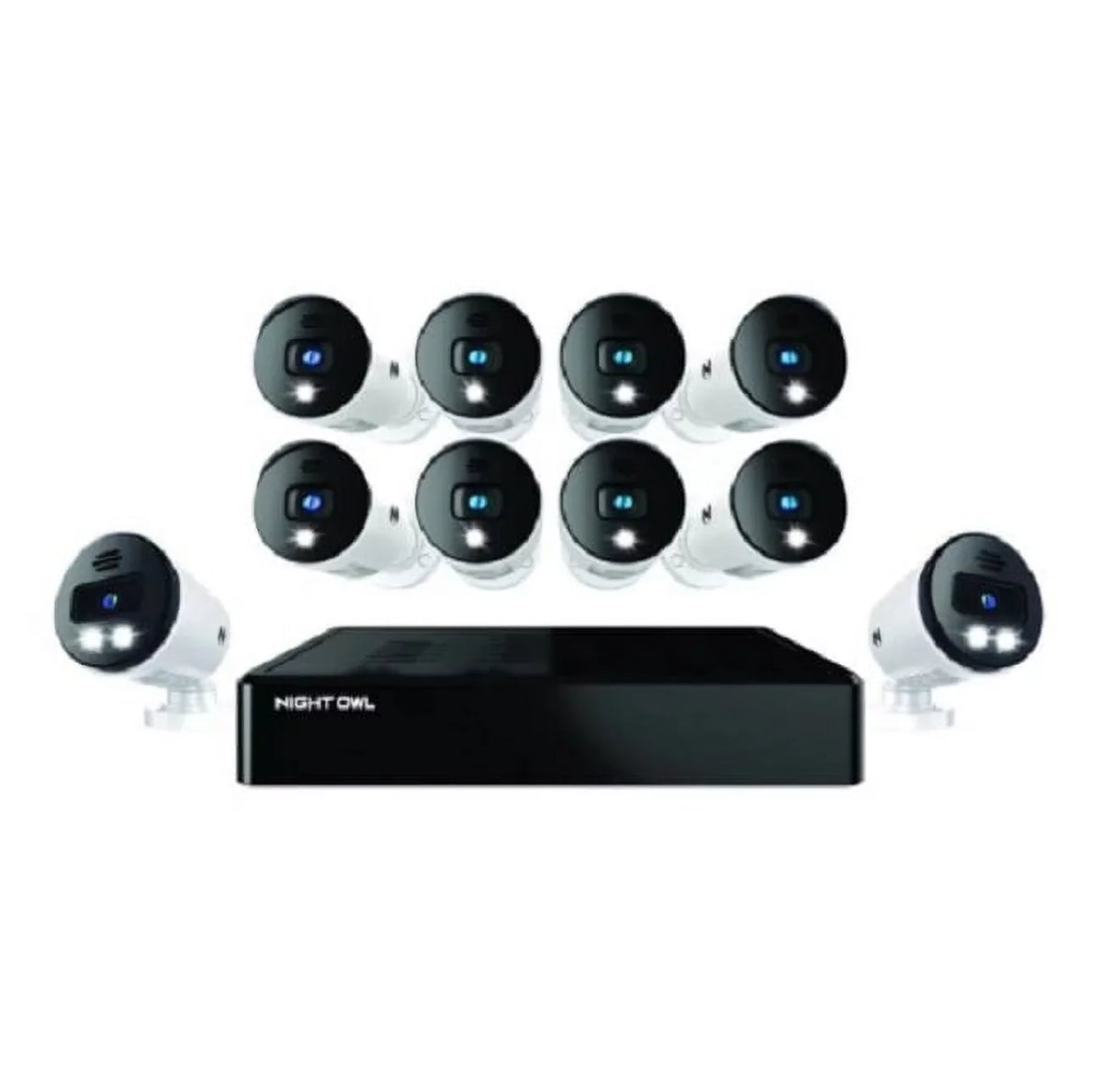 DVR Cameras Bluetooth Channel Wired Expandable Wired with 10 Owl 12 Night