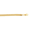 Fancy 10K Yellow Gold - Rope Bracelet Chain Clasp Womens 2.22gr. with Lobster Braided