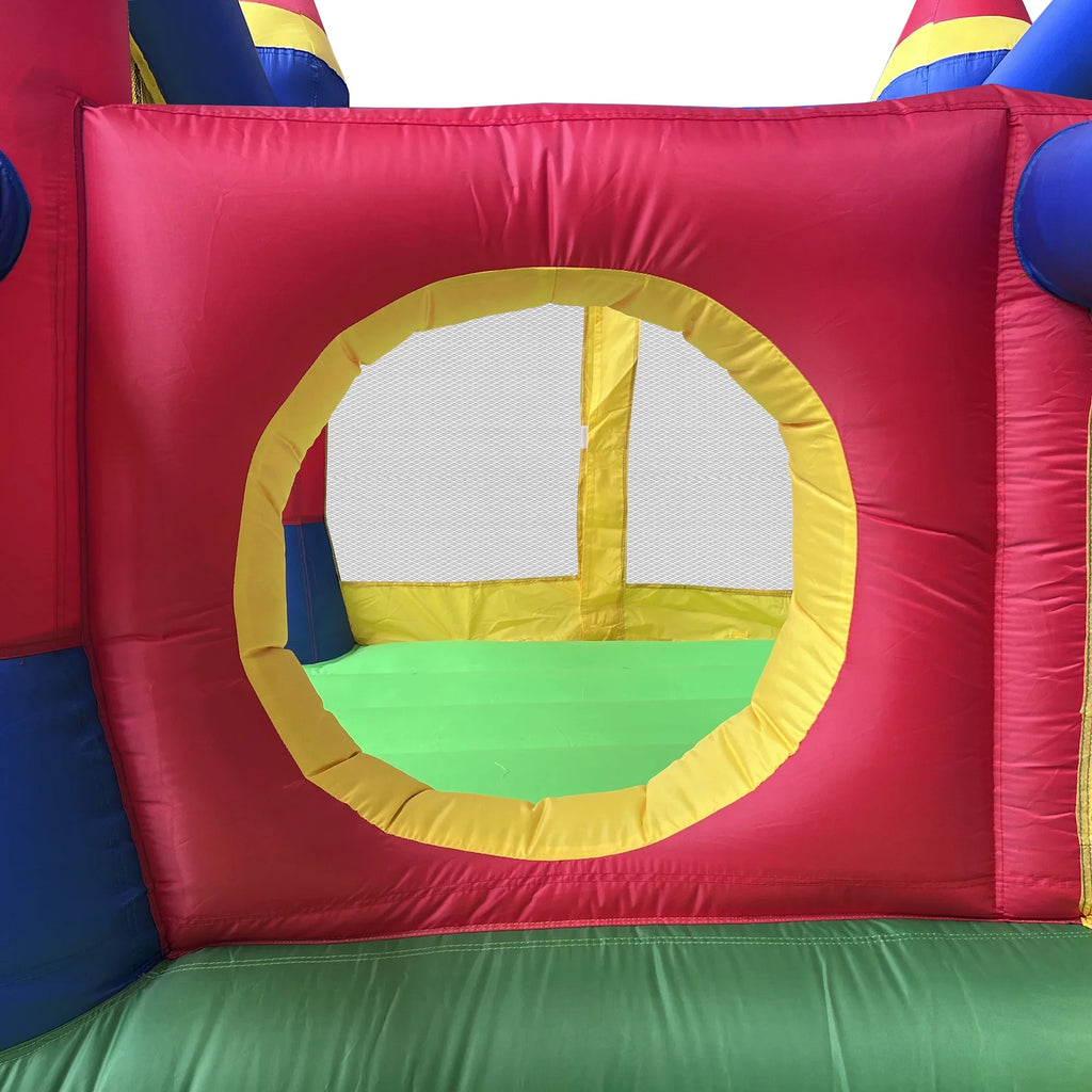 House for with Bouncer Kids Bounce 9 - Inflatable Blower Castle Cloud