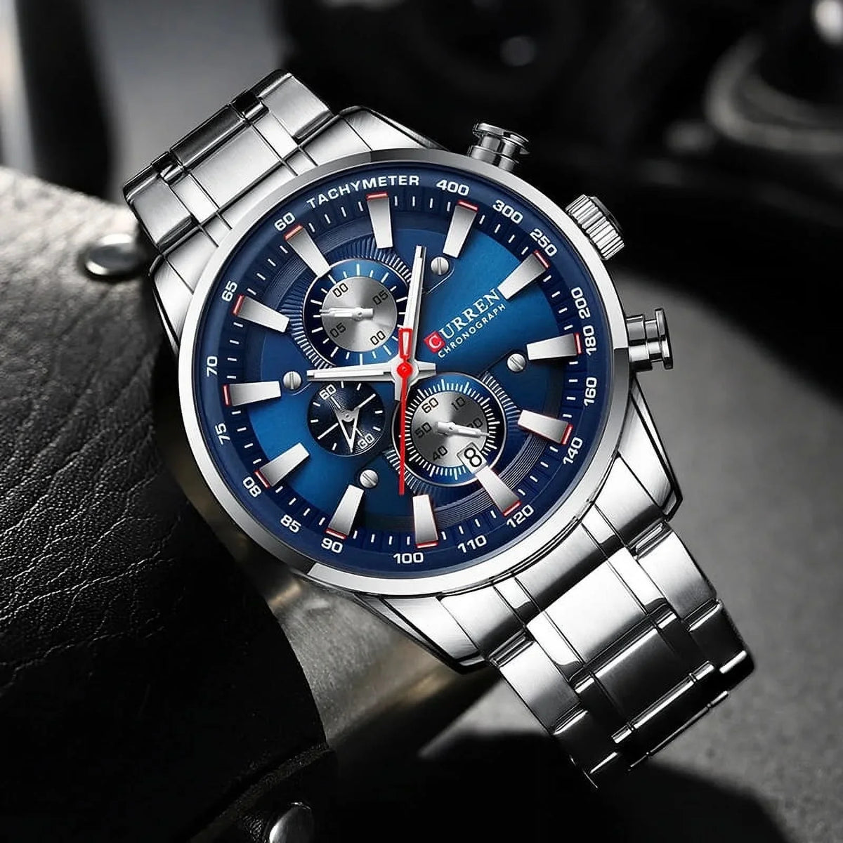 Wrist for Watch Sport Men Men’s Relogio Masculino Date Luxury Top Waterproof Black Chronograph Brand Watches Silver Watches New Quartz