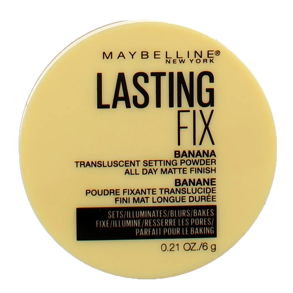 4) 0.21 Fix Powder Setting Makeup Banana Powder, Banana Maybelline of Lasting OZ (Pack Loose