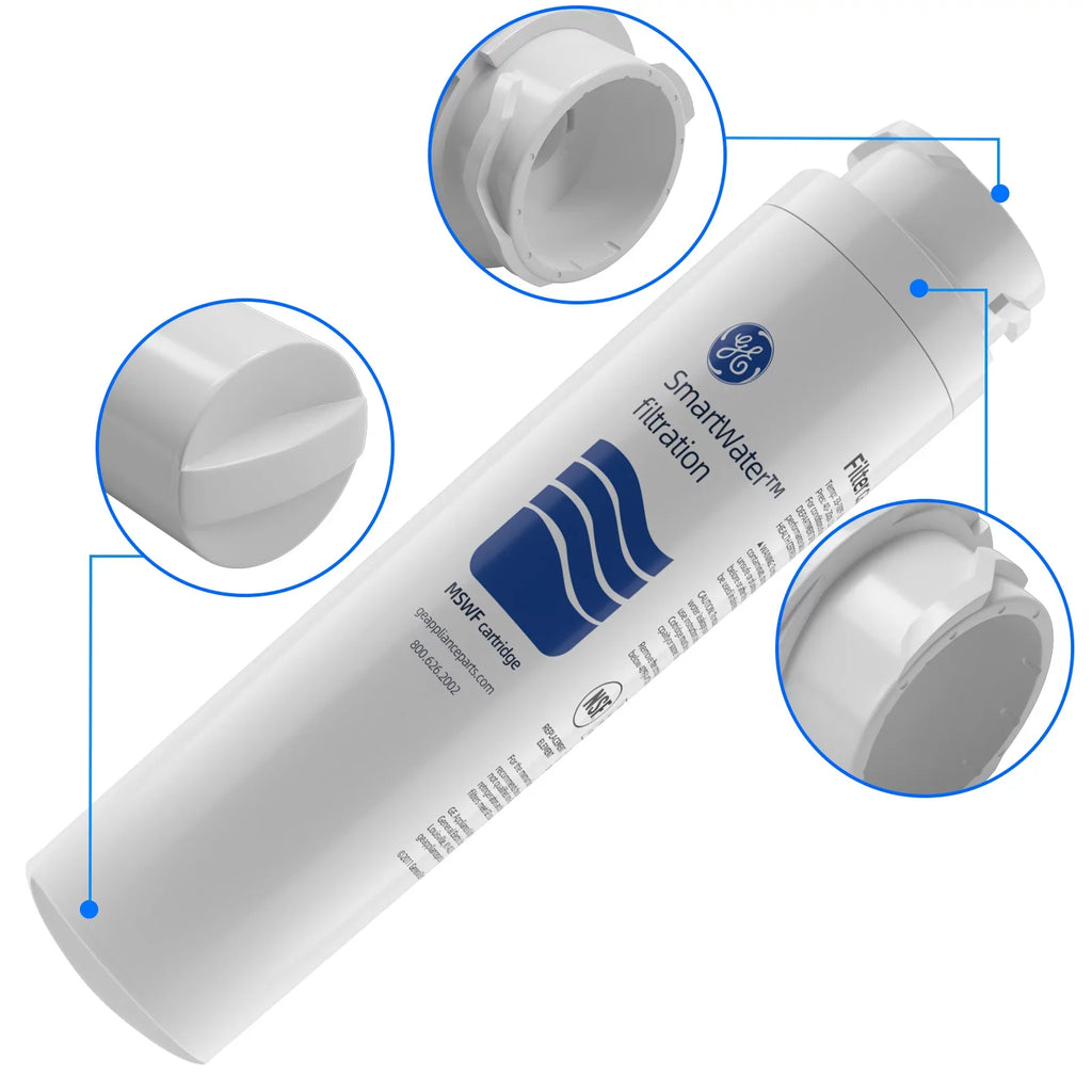 APF-1800, Ice AQF-MSWF AQUACREST for Arrowpure RWF1500A Pure WF282, and MSWF, GE Filter, RWF1062, Aquafresh liquid Pack Tier1 MSWF Replacement of 6 Refrigerator