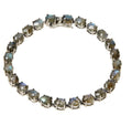 Colleen Lopez Tennis Bracelet. 6-1/2" Sterling Silver Labradorite 7x5mm