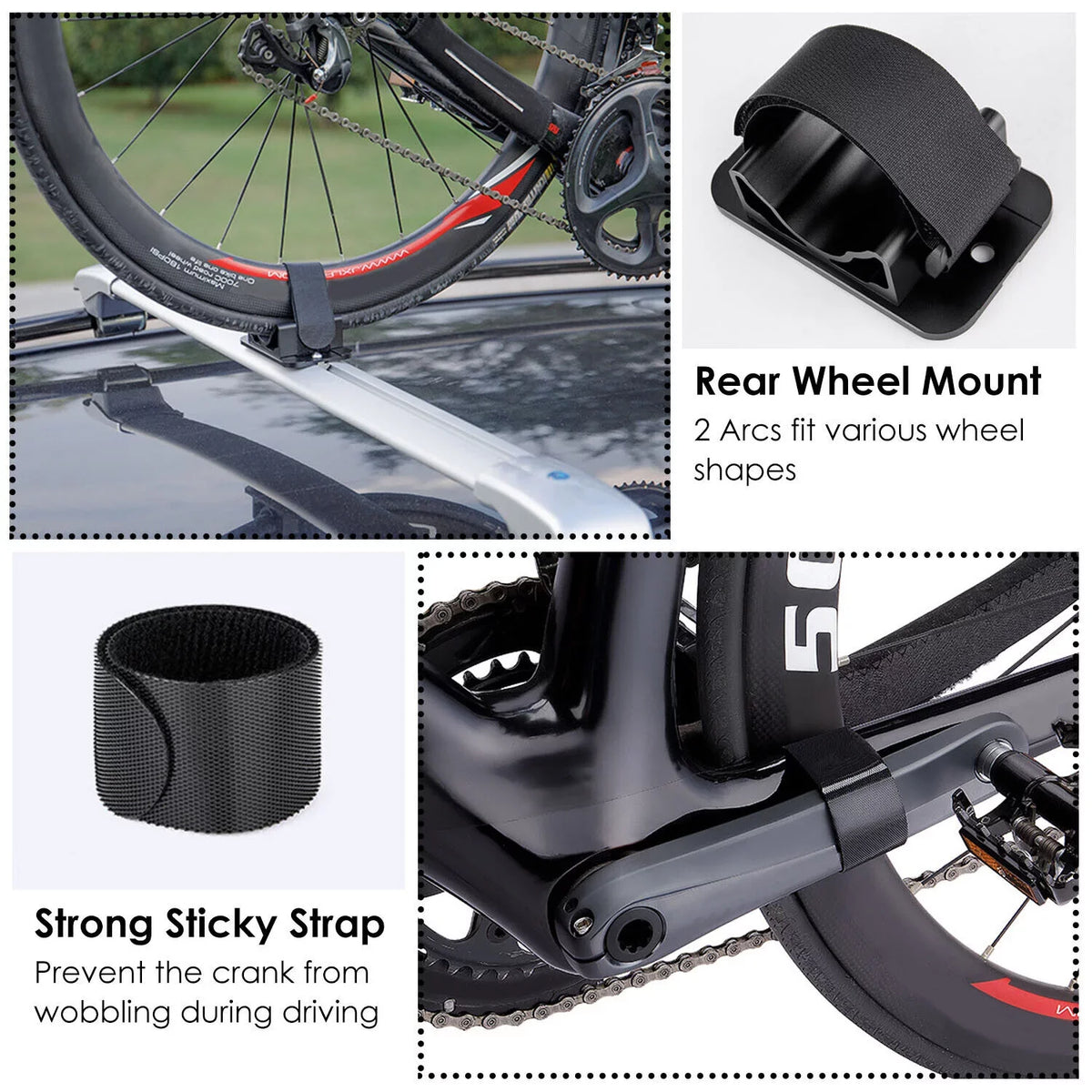 Rack Truck QR Mount Holder Set Fork Heavy-Duty Bed Pickup Mount Fork Block Bike