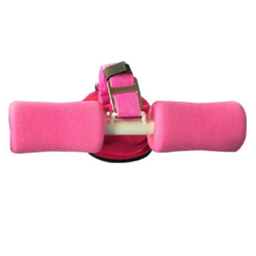 Belt Stand Floor Sit Exercise pink Thigh with Up Abs Bar Suction