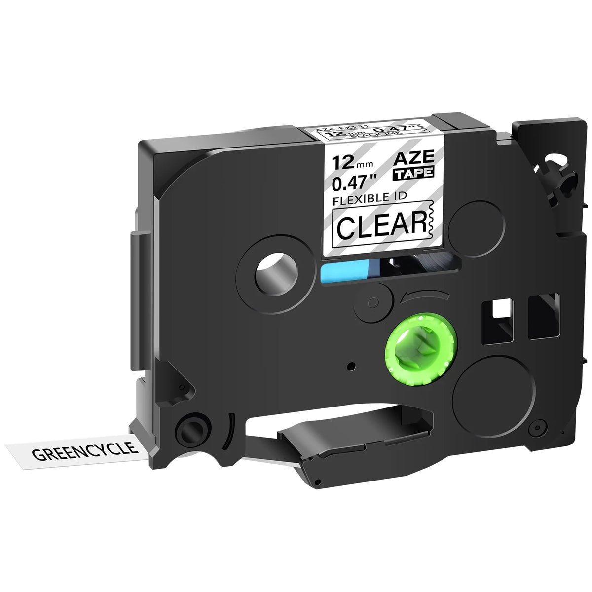TZe-131 on Clear for 12mm Tape 8m ID TZ-FX131 TZe-FX131 TZ-131 P-touch Flexible Wire GREENCYCLE TZ Compatible Brother 100PK Label Black x Cable TZe