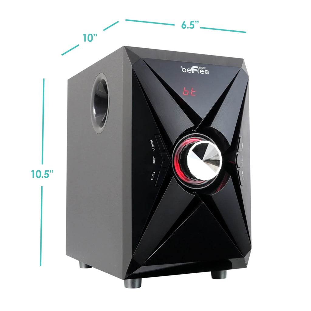 beFree Speaker Channel Surround 5.1 System Orange in Sound Bluetooth Sound