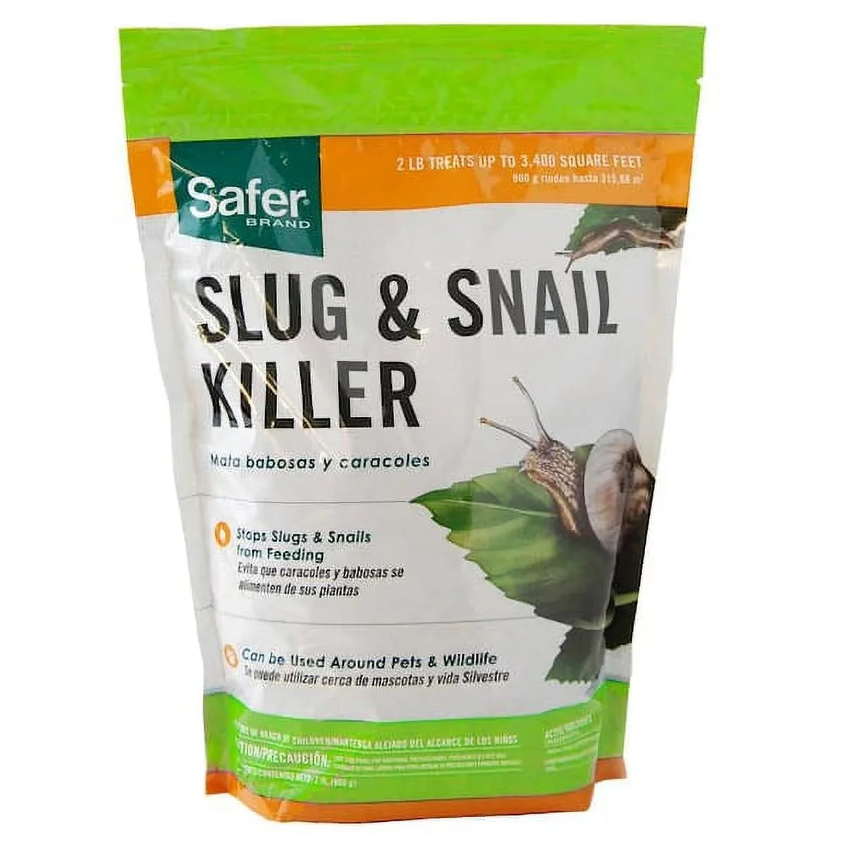 Lawn Killer Brand SB125 and and Slug Garden 2 Granules Snail Safer lb.