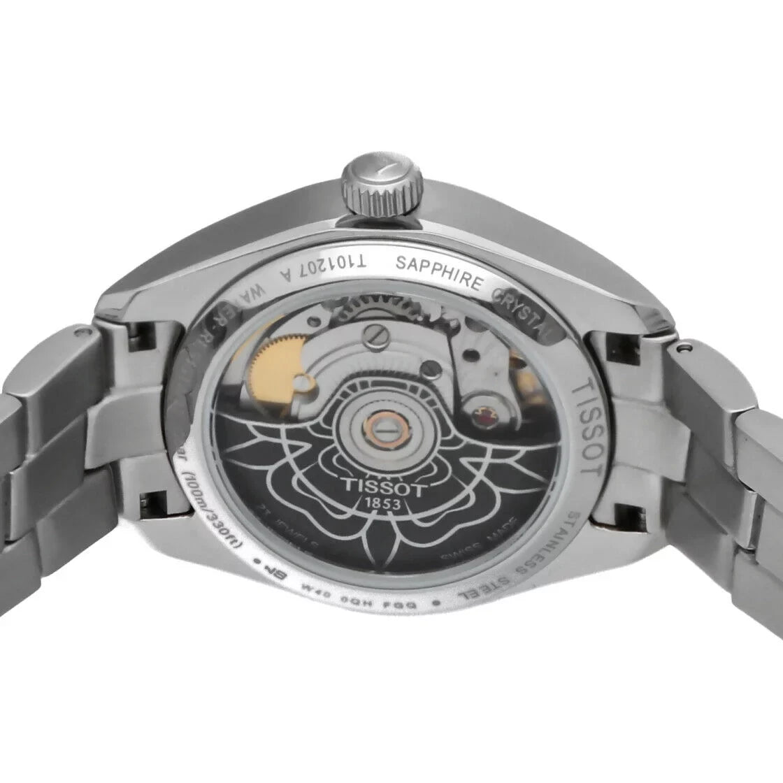PR100 Powermatic Tissot 33mm Watch Women's T101.207.11.04.100 Steel Automatic 80