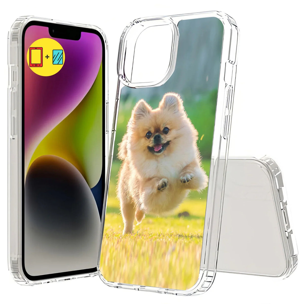 Back, Custom Forever, for Phone TalkingCase Acrylic Raised DIY, 15, Screen in iPhone USA Friends Glass Made Edges, Personalize Print Cover w/ Protector,