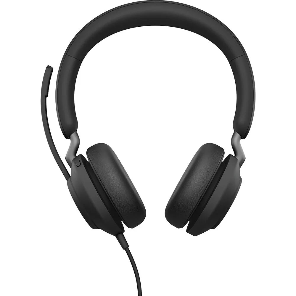 with Box) Noise and Enhanced Headphones, 40 Comfort, Headphones, (Open Wired Headset All-Day for Calls - - Black Passive Stereo, USB-C, Music, USB-C Telework UC-Optimized Cancelling Evolve2 UC Jabra