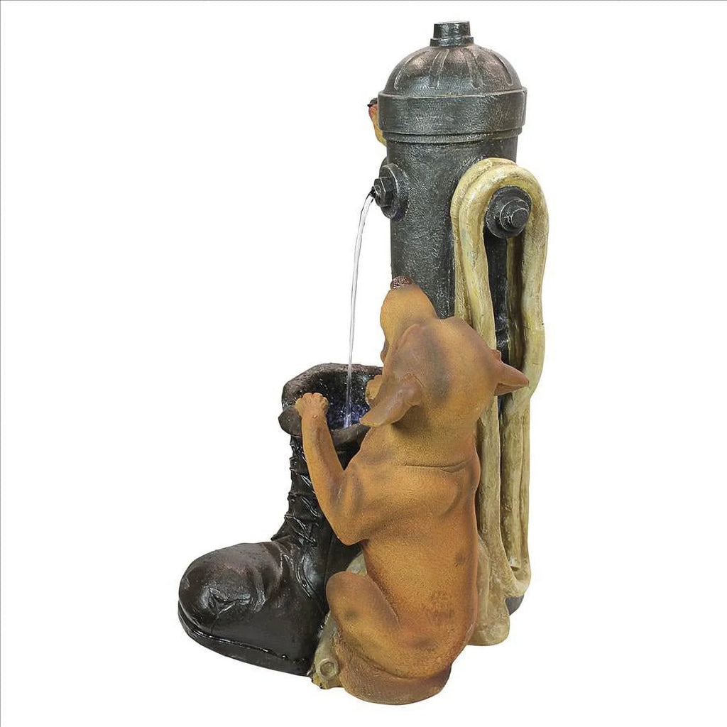 Fountain Fire Sculptural Hydrant Pooch Toscano Design