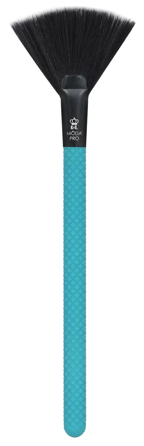 Crease Brushes Brush Highlight, Wrap, and Face Moda Flat 13pc Brush with Powder, Teal Includes Set Full Makeup Pro Makeup