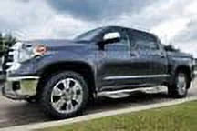 Podium Cab 2007-2021 Beds, Crewmax Stainless with Toyota | Gas | | Stainless by Compatible N-Fab Polished Length Steel Tundra RealTruck All Hpt0786Cc-Ss Steps Steel, SRW