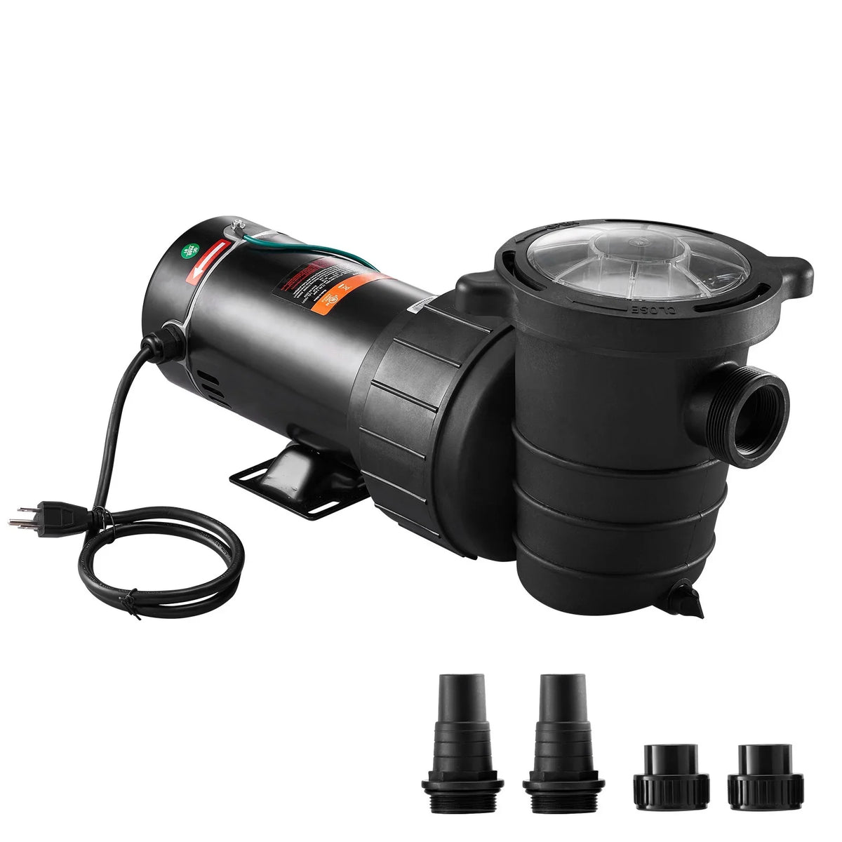 Single for Pump, 1100 ETL Speed In/ of Certification Flow, HP Pool Max. Strainer V, Pool w/ 115 Above W Basket, Pump SKYSHALO Security for 5280 1.5 Ground Swimming GPH